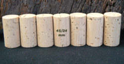 Bouchons de liège Cylindriques 45×24 mm Naturels FS (9-11 ans)