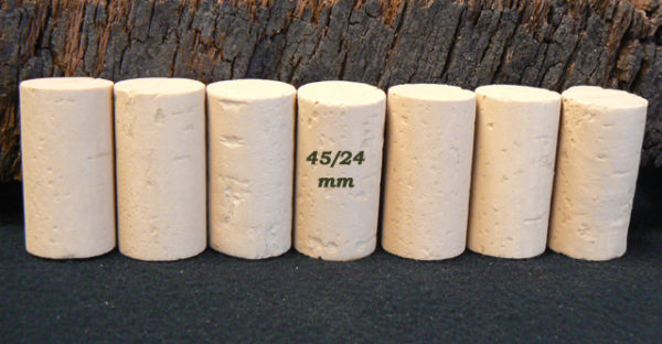 Bouchons de liège Cylindriques 45×24 mm Sanpor M (4-6 ans)