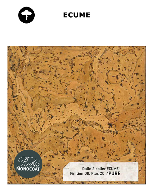 Dalles coller sol Ecume + Finition Oil +2c Pure