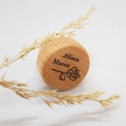 MARIAGE Bouchons personnalisés Verseur tête bois (Col Ø 18,5 mm à 21 mm)