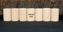 Bouchons de liège Cylindriques 38x24 mm Sanpor M (2-3 ans) (Col Ø 18,5 mm)